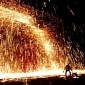 Watch: They Shower in Molten Iron in China, No Joke
