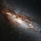 Weird Polar Ring Galaxy Detected by Hubble Telescope