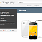 White Nexus 4 No Longer Available via Google Play in the US