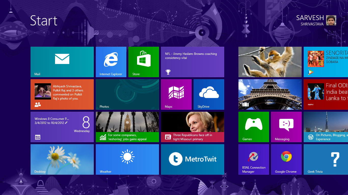 Nền khóa màn hình và màn hình bắt đầu Windows 8 RTM: Hãy xem qua bộ ảnh về nền khóa màn hình và màn hình bắt đầu Windows 8 RTM đầy sắc màu để trang trí cho desktop của bạn thêm trẻ trung và hiện đại hơn nhé!