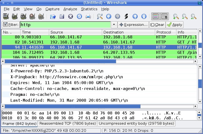 what is wireshark packet