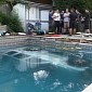 Woman Accidentally Takes Her Jeep for a Swim in a Pool