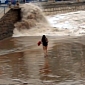 Woman Almost Drowns for Taunting Mother Nature – Video