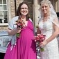 Woman Walks Down the Aisle While in Labor