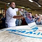 World's Largest Cheesecake Serves over 24,000, Weighs 6,900 Pounds (3,100 Kg)