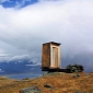 World's Most Extreme Toilet 8,500 Feet (2,600 Meters) High on Edge of a Cliff