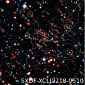 X-Ray/Infrared Survey Reveals Most Distant Galaxy Cluster