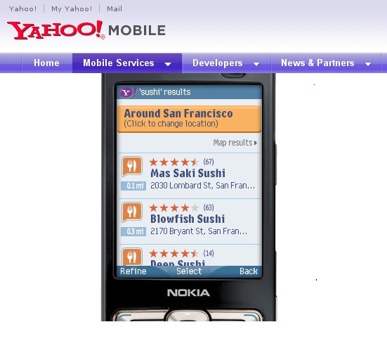 Yahoo Onesearch On Your Rogers Mobile Phone