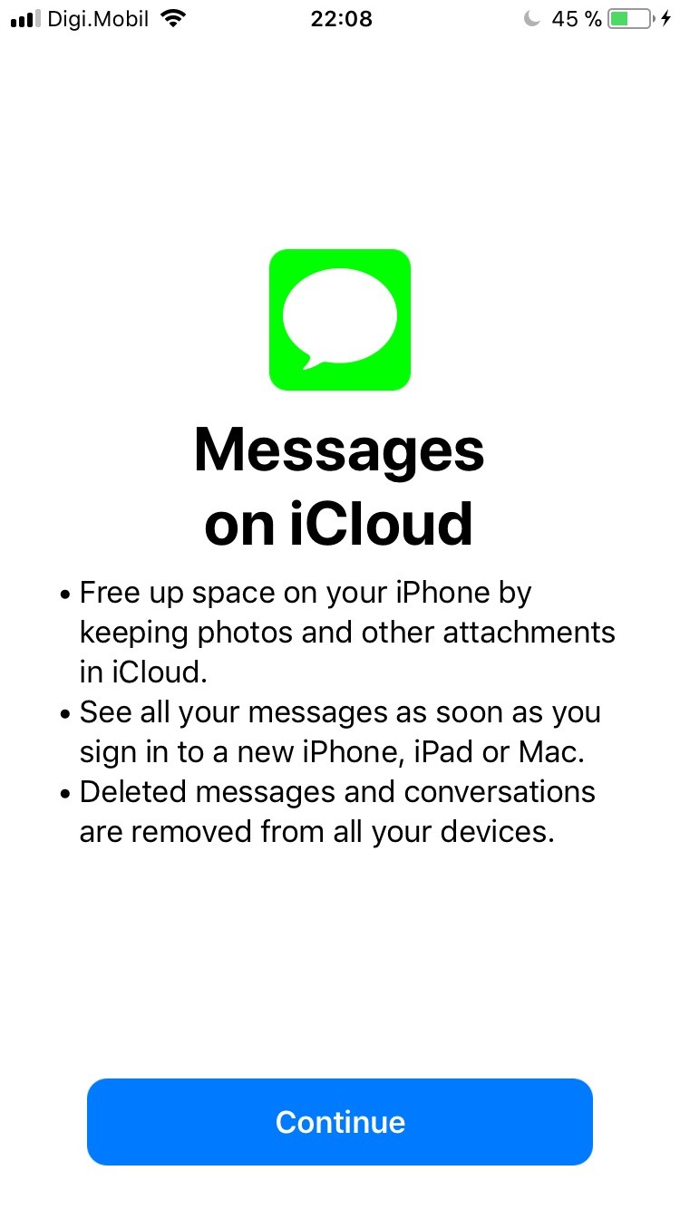 iOS 11.4 Messages in iCloud