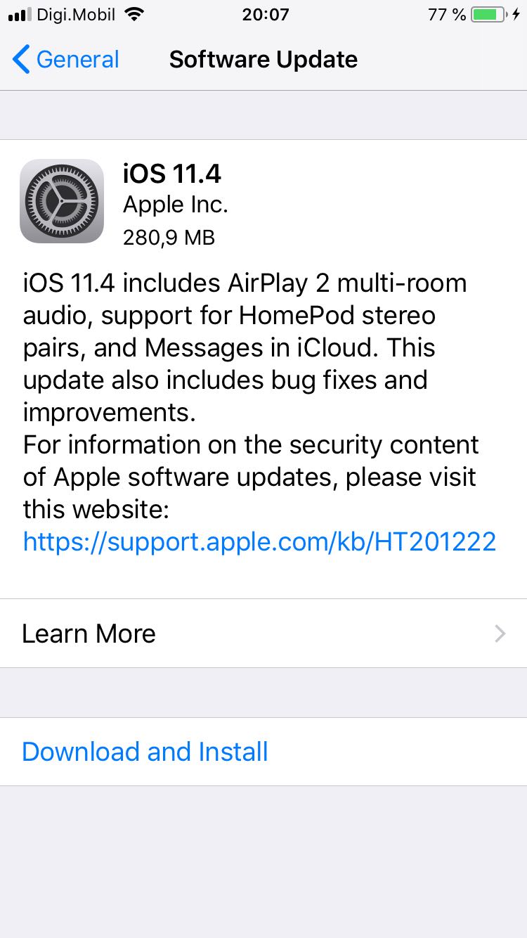 iOS 11.4 Release Notes
