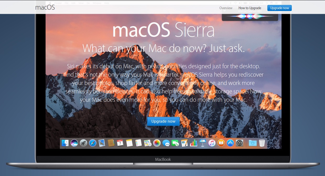 update to mac sierra