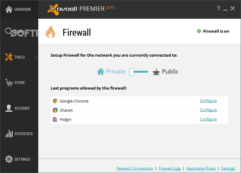 avast firewall application rules