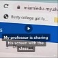 “Busty College Girl” Tab Accidentally Shared by Professor with Entire Zoom Class