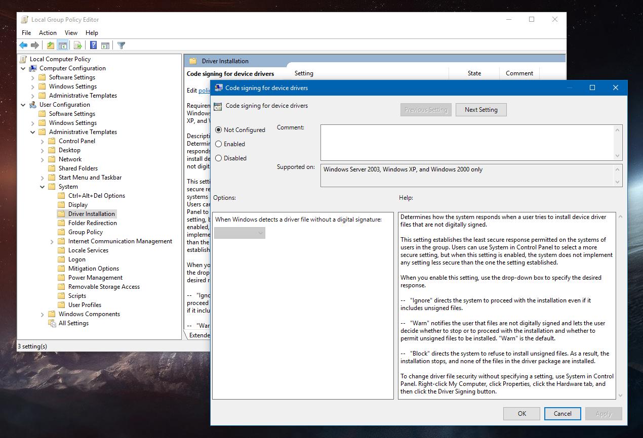 Customize Driver Installation in Windows 20 October 20 Update