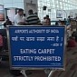 “Eating Carpet Strictly Prohibited” at Airport in India