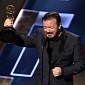 Emmys 2015: Ricky Gervais Wants You to Think He Won an Emmy, Cries on Stage - Video
