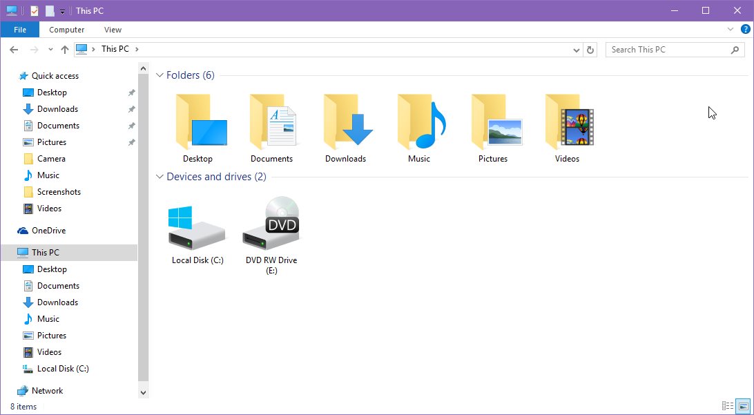 file explorer icon theme windows 10