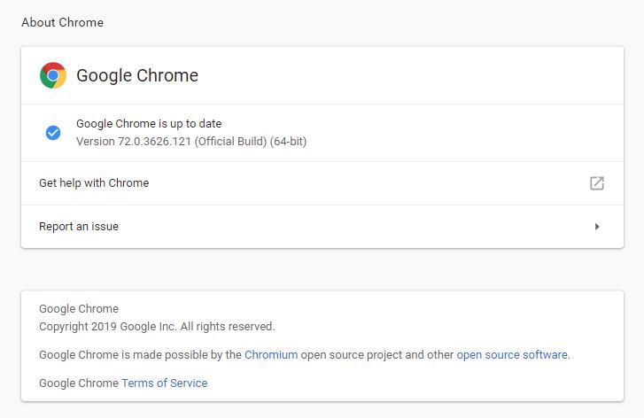 Versión actual # para google chrome para mac download