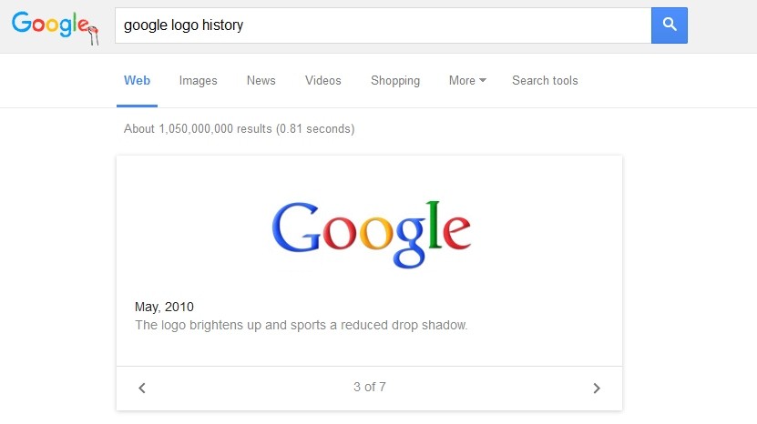History google logo Google's New