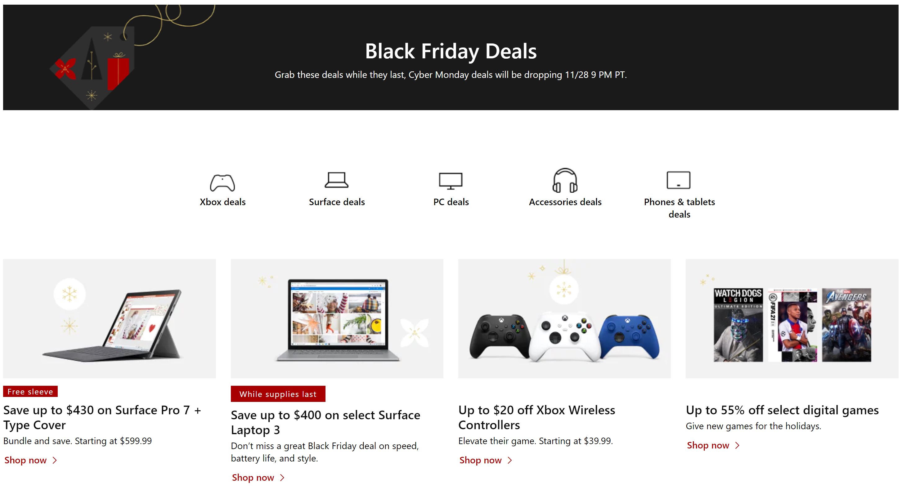 Here Are Microsoft&#39;s Black Friday 2020 Deals