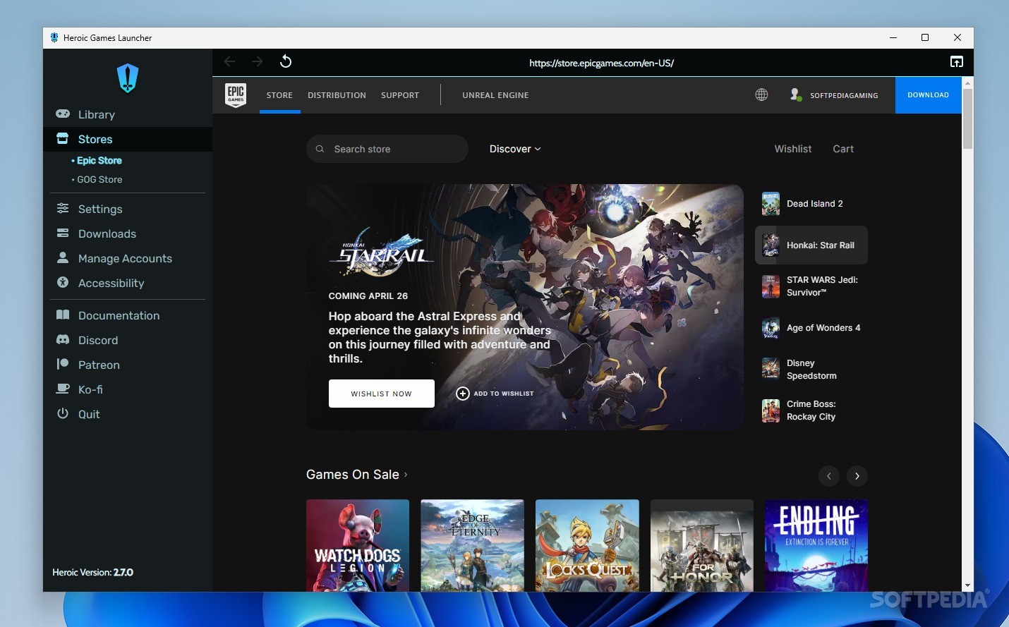 Heroic Games Launcher is a new unofficial Epic Games Store for