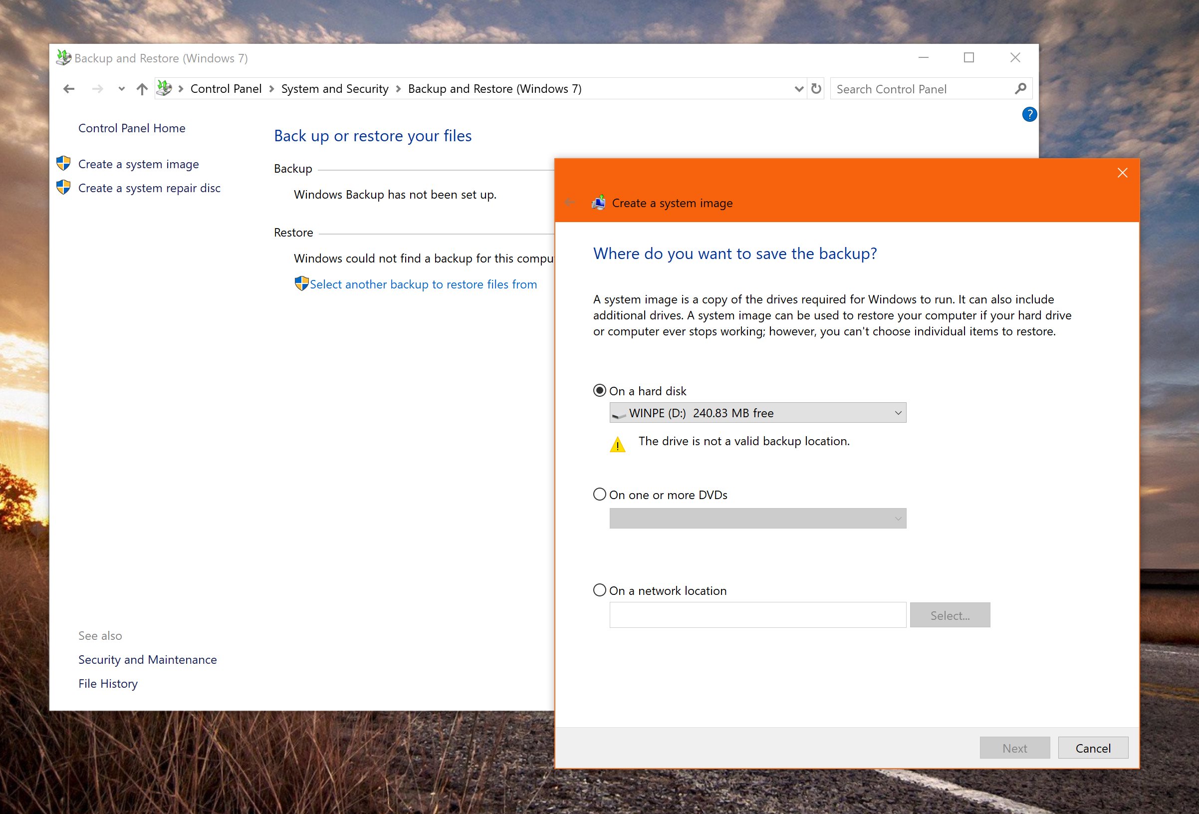 how to create a system folder in windows 10