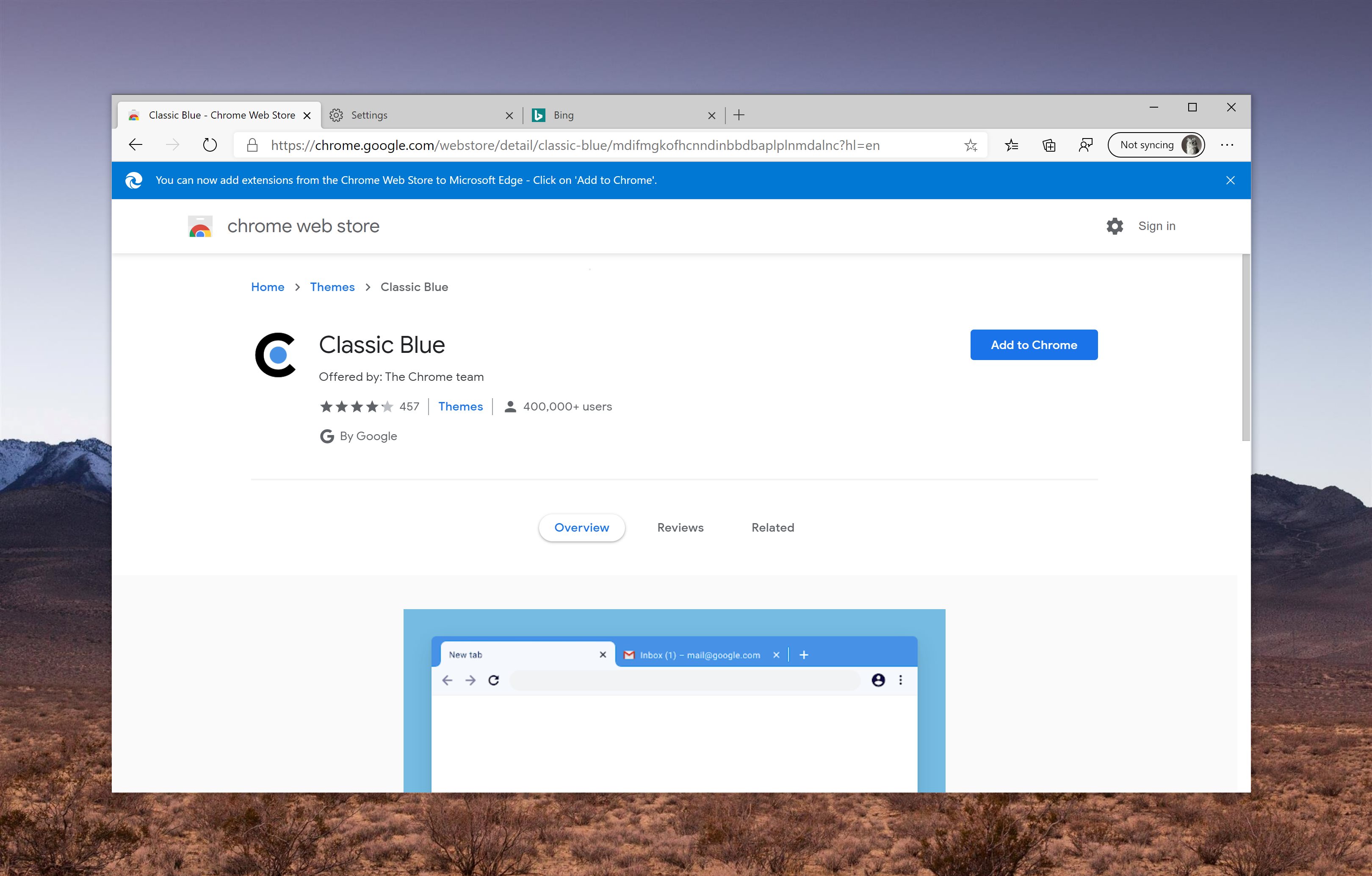 How to Install and Remove Google Chrome Themes in Microsoft Edge