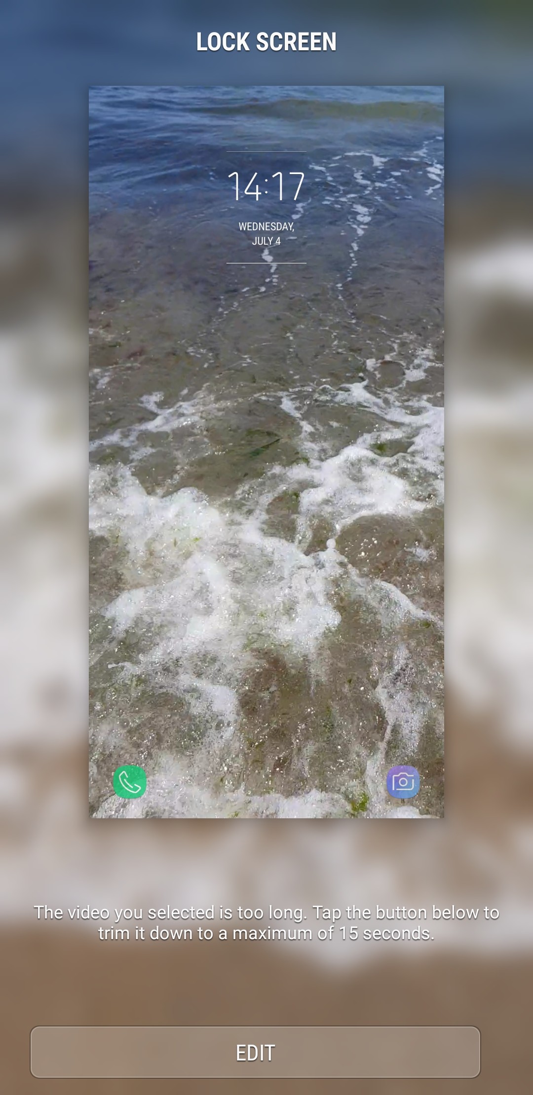 How to Set a Video as Lock Screen Wallpaper on Samsung Galaxy S8/Note 8