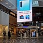 Huawei Trolls Samsung with Gigantic Ad on Top of Flagship Store