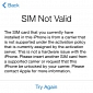 iPhone 5s Error: “SIM Not Valid”