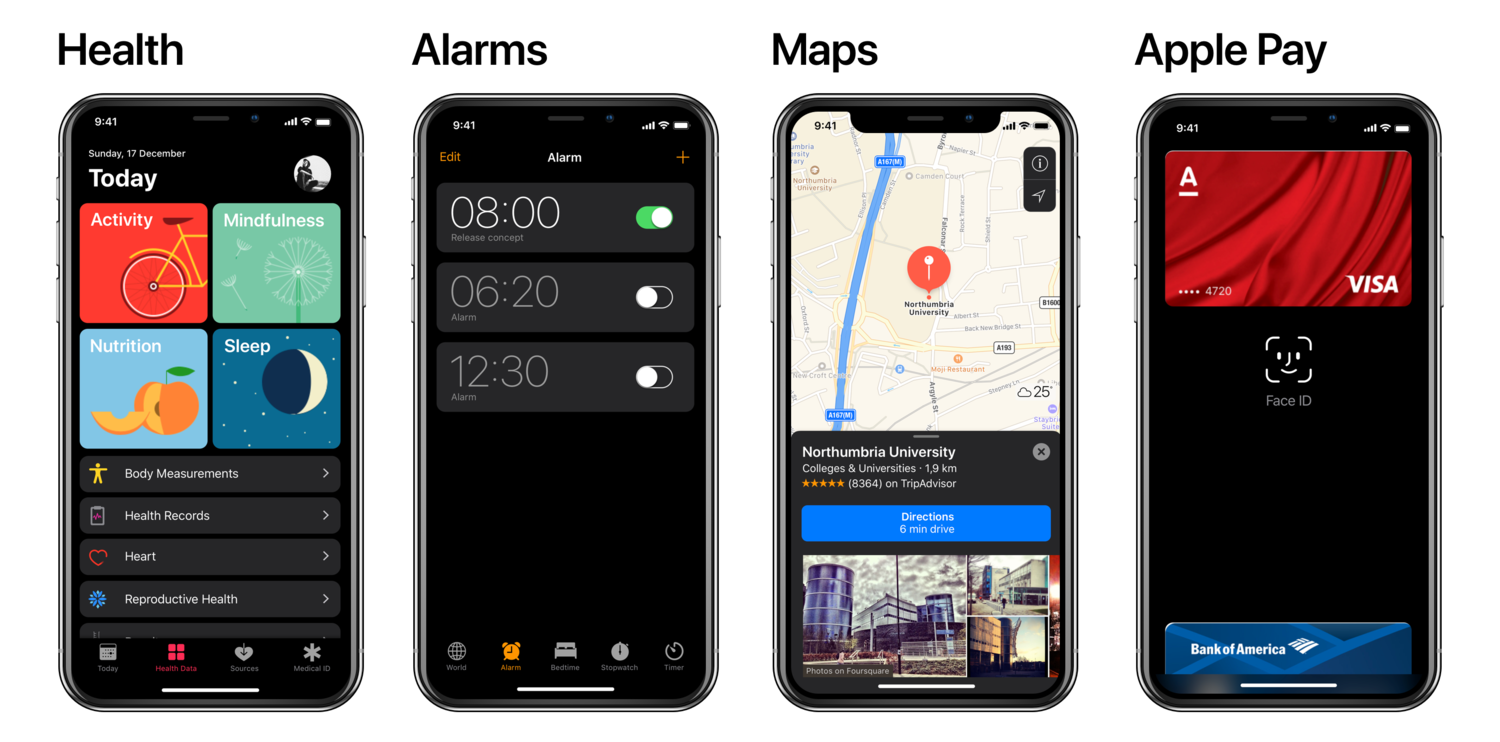 Iphone X With A Dark Theme Looking Stunning In New Concept