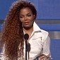 Janet Jackson Makes Rare Public Appearance at the BET Awards 2015 - Video