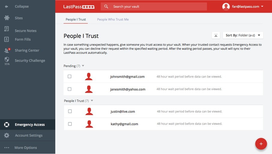 using lastpass on android