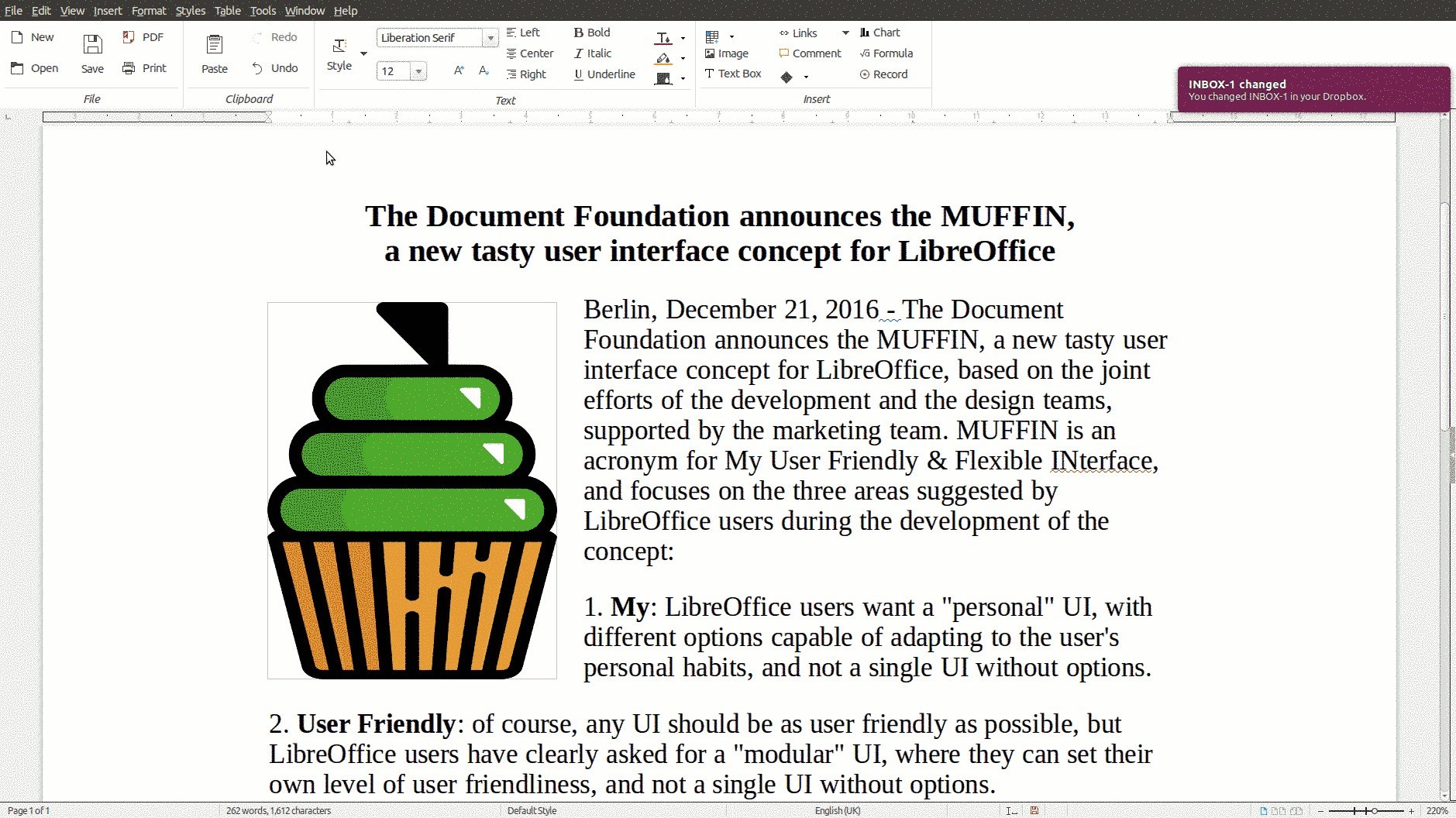 LibreOffice 7.5.5 for mac instal
