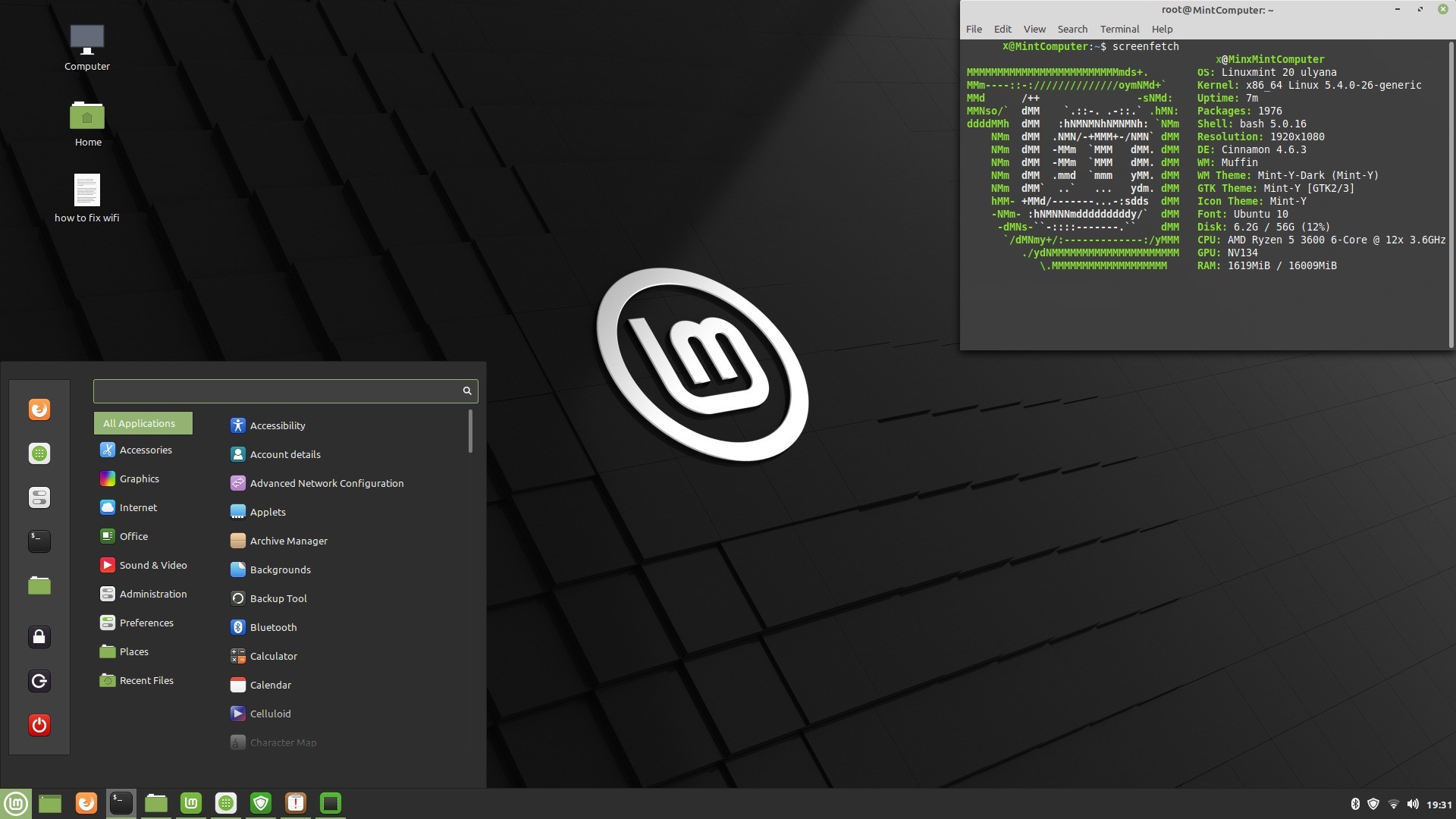 linux mint how to get complete desktop on mac