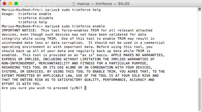 Venture Indflydelse stadig How to enable TRIM function on Mac OS X, for non Apple SSD
