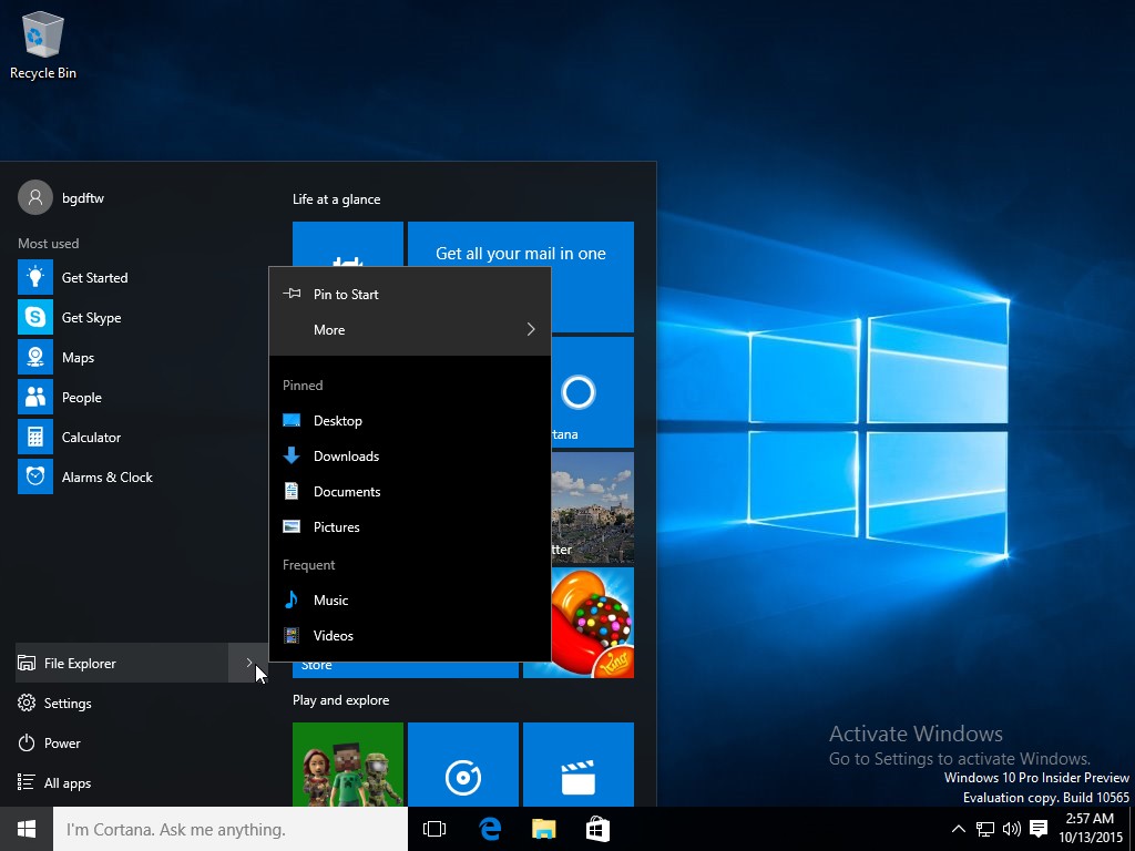 Microsoft Adds Subtle Tweaks to Windows 10 Start Menu in Build 10565