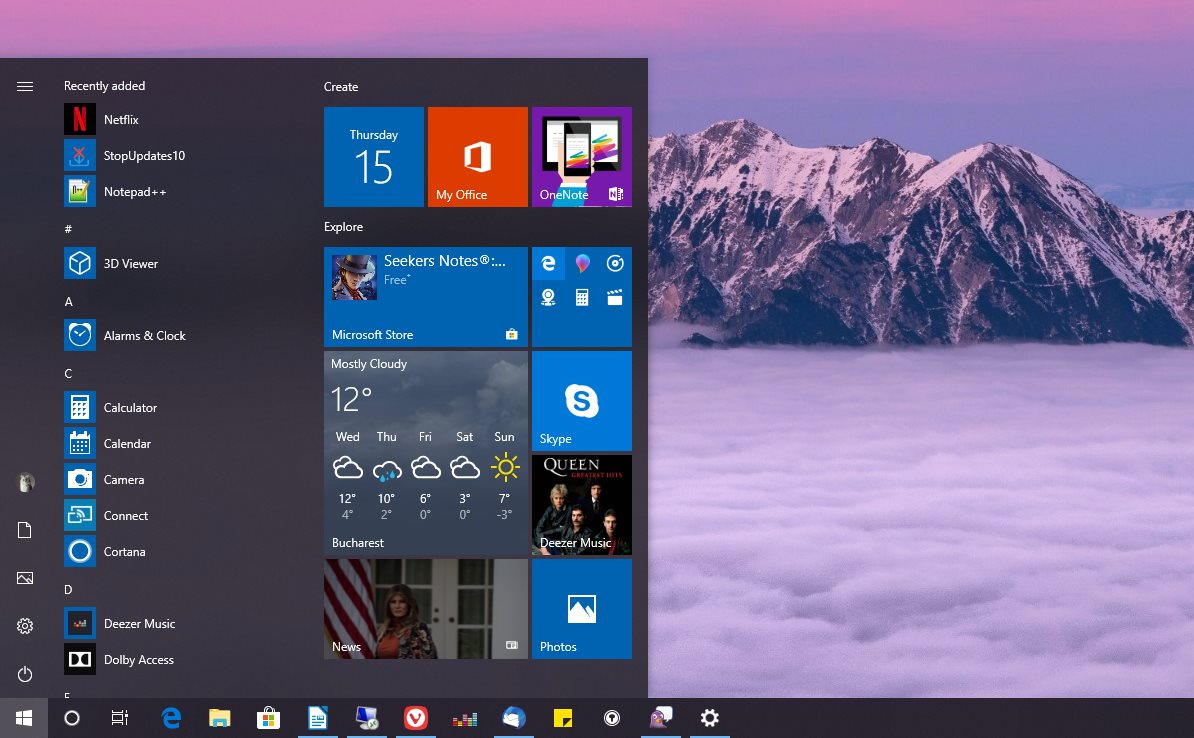 Microsoft Announces New Start Menu Behavior in Windows 10 19H1
