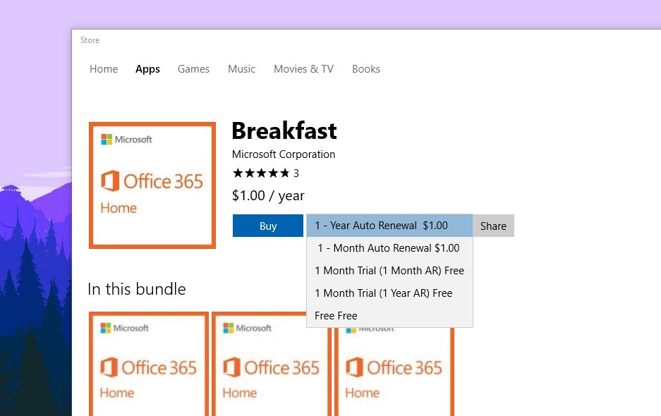microsoft project office 365 subscription