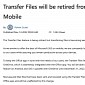 Microsoft Is Killing Off Transfer Files in Microsoft Office Mobile