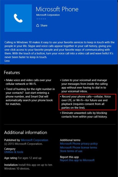 trim Electrician Go down Microsoft Quietly Working on Windows 10 Phone Call Recording Features