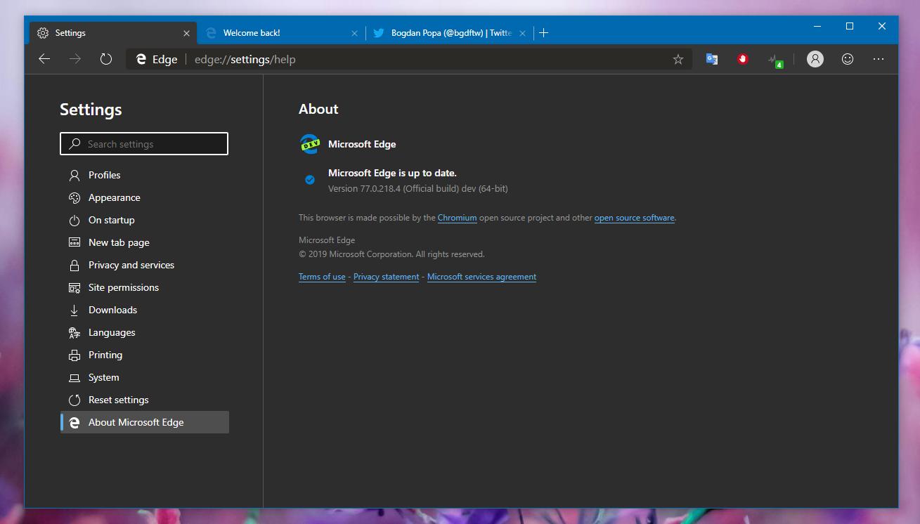 Microsoft Releases Microsoft Edge Update With Dark Mode On Windows 7