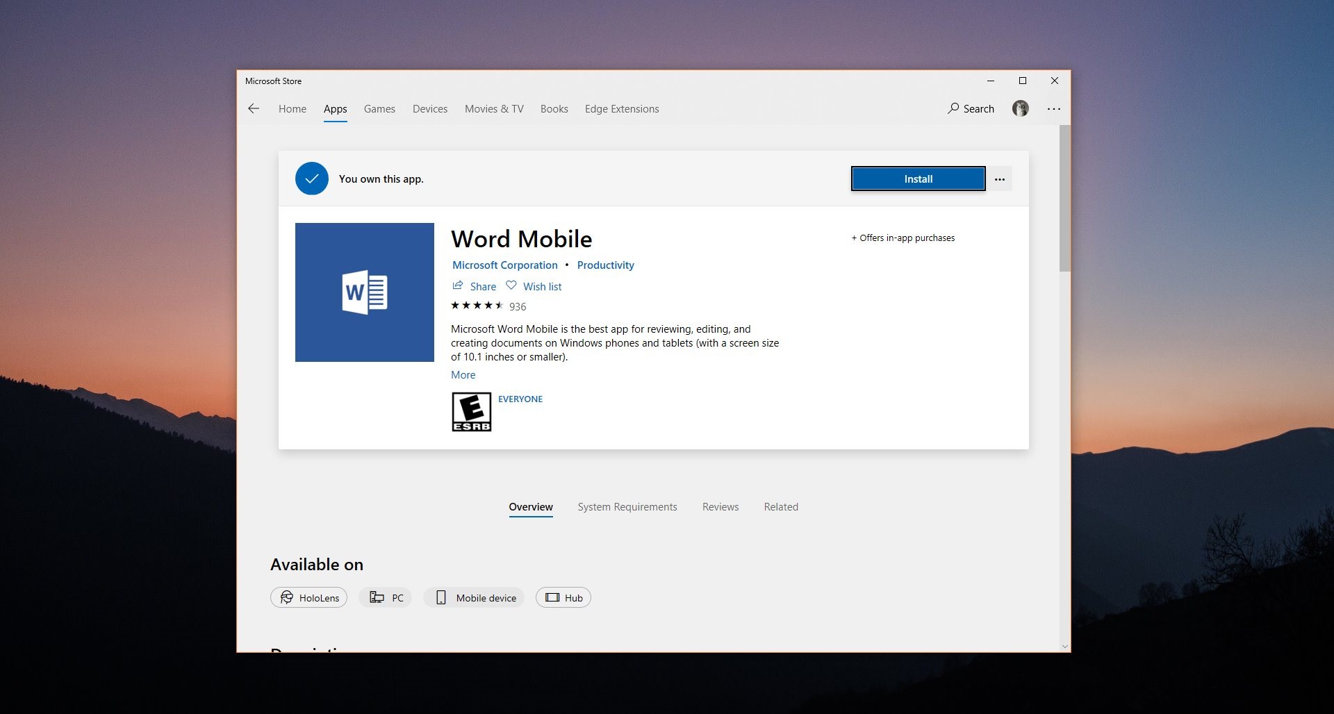 does windows 8 come with a word program