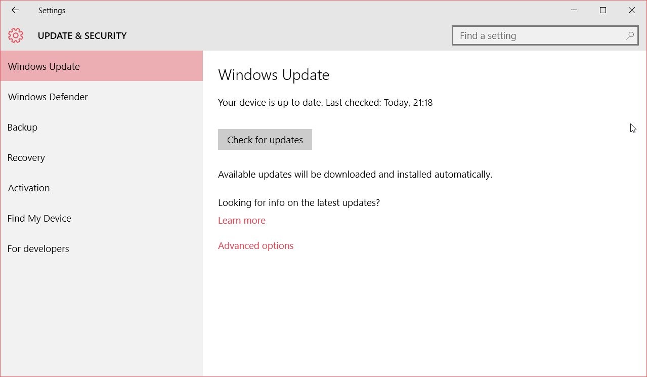 cant download cumulative update for windows 10