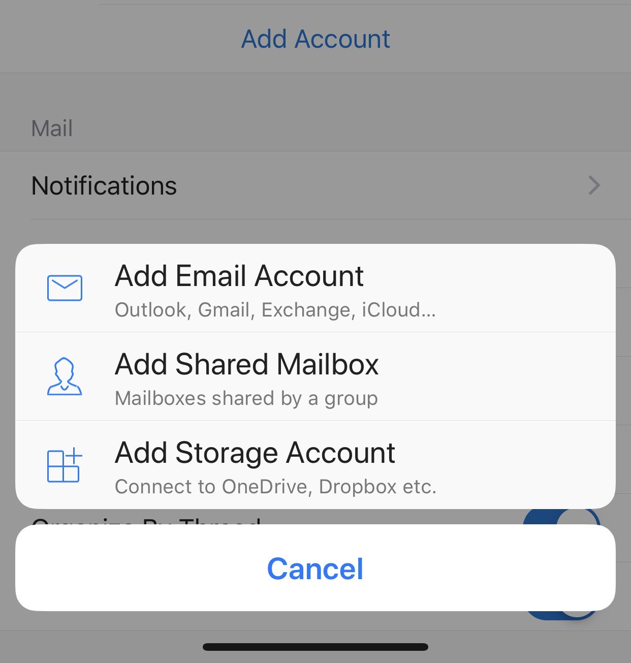 smc adding email to iphone