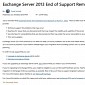 Microsoft Warns the End of Support for Exchange Server 2013 Is Near