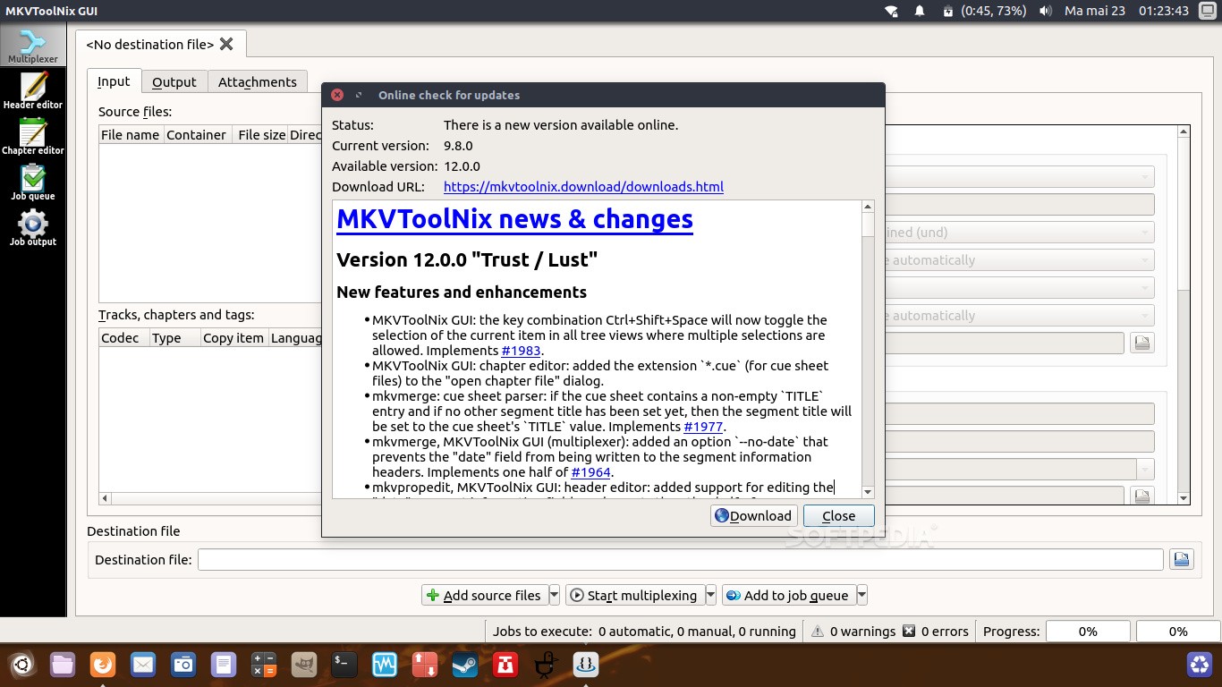 download the new for android MKVToolnix 78.0