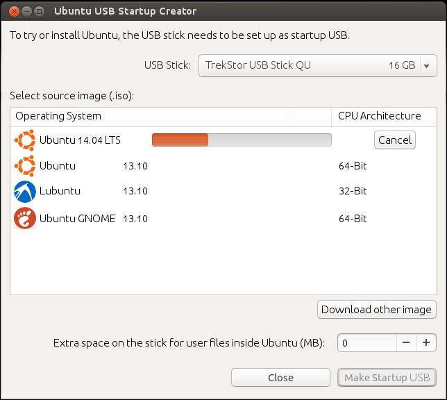 install usb startup disk creator debian