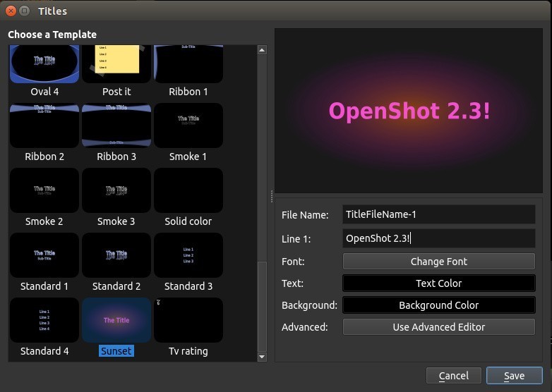 open shot video editor for mac