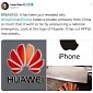 Pro-Huawei Chinese Diplomat Tweets Against Apple Using an iPhone